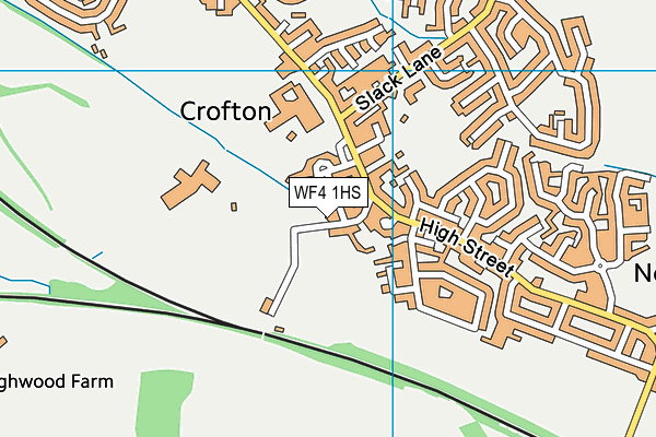 WF4 1HS map - OS VectorMap District (Ordnance Survey)