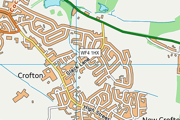 WF4 1HX map - OS VectorMap District (Ordnance Survey)