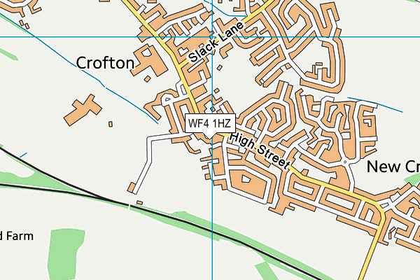 WF4 1HZ map - OS VectorMap District (Ordnance Survey)