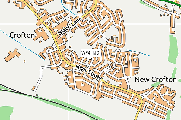 WF4 1JD map - OS VectorMap District (Ordnance Survey)