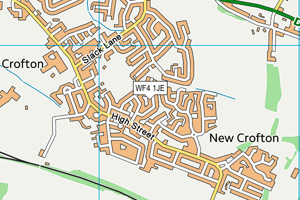 WF4 1JE map - OS VectorMap District (Ordnance Survey)