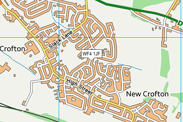 WF4 1JF map - OS VectorMap District (Ordnance Survey)