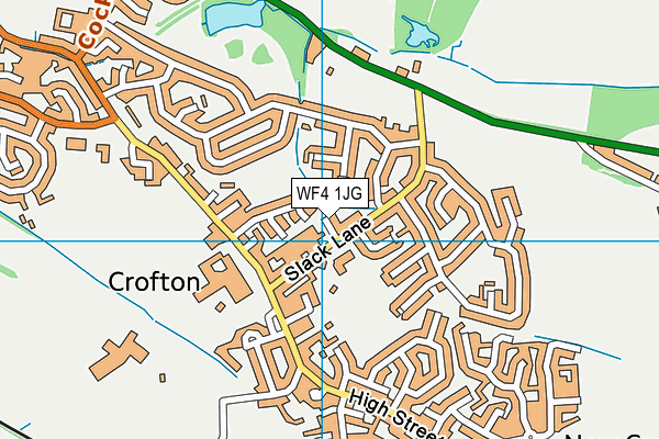 WF4 1JG map - OS VectorMap District (Ordnance Survey)