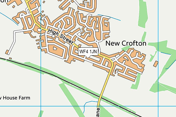 WF4 1JN map - OS VectorMap District (Ordnance Survey)