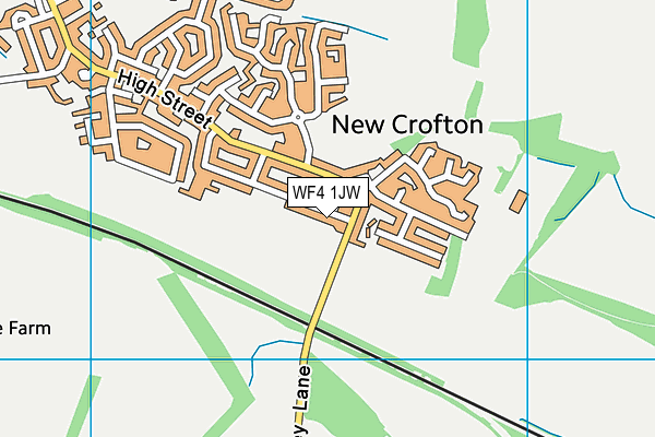 WF4 1JW map - OS VectorMap District (Ordnance Survey)