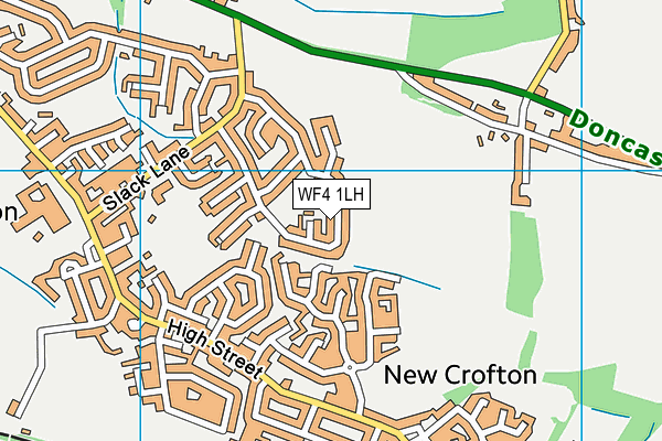 WF4 1LH map - OS VectorMap District (Ordnance Survey)