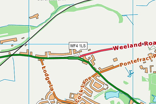 WF4 1LS map - OS VectorMap District (Ordnance Survey)