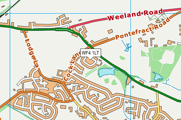 WF4 1LT map - OS VectorMap District (Ordnance Survey)