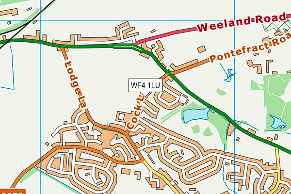 WF4 1LU map - OS VectorMap District (Ordnance Survey)