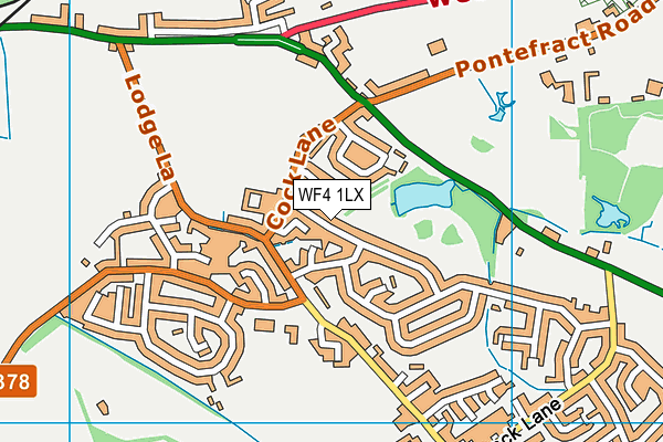 WF4 1LX map - OS VectorMap District (Ordnance Survey)