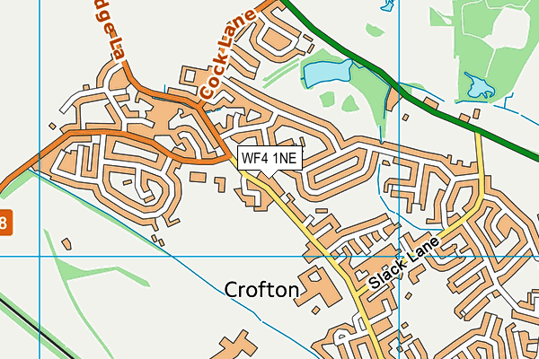 WF4 1NE map - OS VectorMap District (Ordnance Survey)