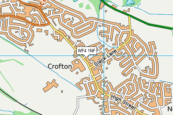 Crofton Academy map (WF4 1NF) - OS VectorMap District (Ordnance Survey)