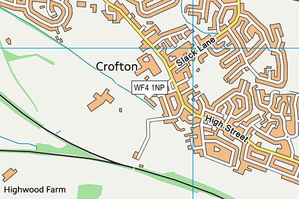 WF4 1NP map - OS VectorMap District (Ordnance Survey)