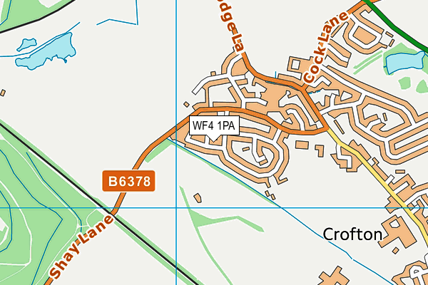 WF4 1PA map - OS VectorMap District (Ordnance Survey)