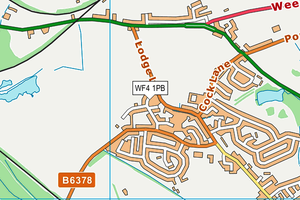 WF4 1PB map - OS VectorMap District (Ordnance Survey)