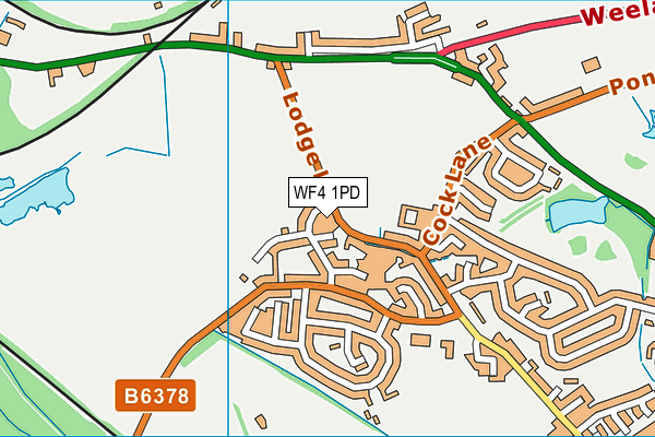 WF4 1PD map - OS VectorMap District (Ordnance Survey)