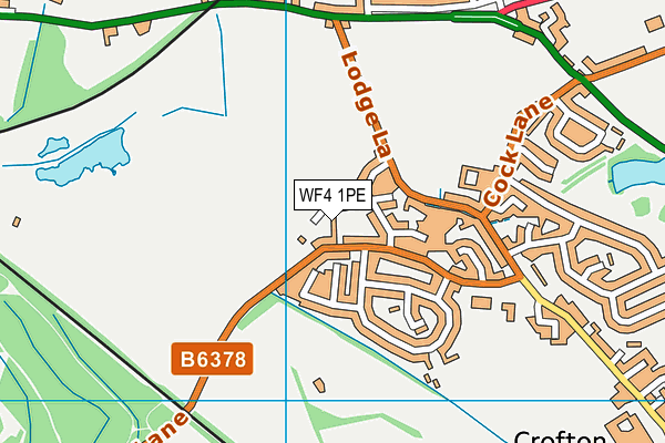 WF4 1PE map - OS VectorMap District (Ordnance Survey)