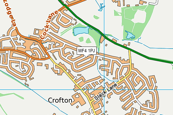 WF4 1PJ map - OS VectorMap District (Ordnance Survey)