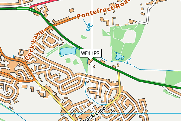 WF4 1PR map - OS VectorMap District (Ordnance Survey)
