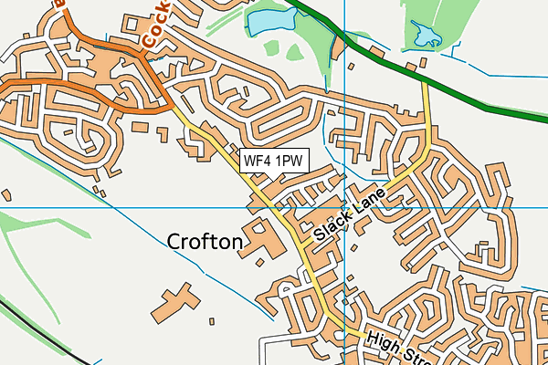 WF4 1PW map - OS VectorMap District (Ordnance Survey)