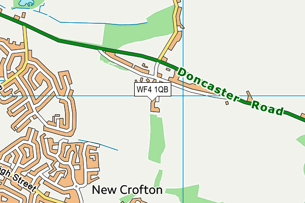 WF4 1QB map - OS VectorMap District (Ordnance Survey)