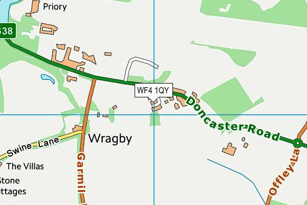 WF4 1QY map - OS VectorMap District (Ordnance Survey)