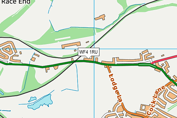 WF4 1RU map - OS VectorMap District (Ordnance Survey)