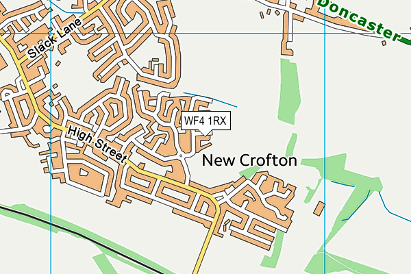 WF4 1RX map - OS VectorMap District (Ordnance Survey)