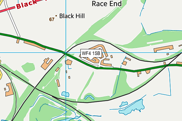 WF4 1SB map - OS VectorMap District (Ordnance Survey)