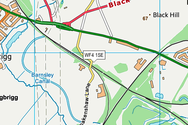 WF4 1SE map - OS VectorMap District (Ordnance Survey)