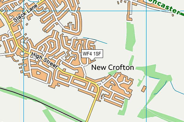 WF4 1SF map - OS VectorMap District (Ordnance Survey)