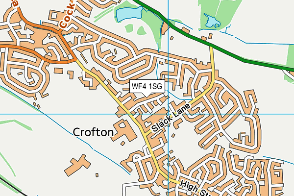 WF4 1SG map - OS VectorMap District (Ordnance Survey)