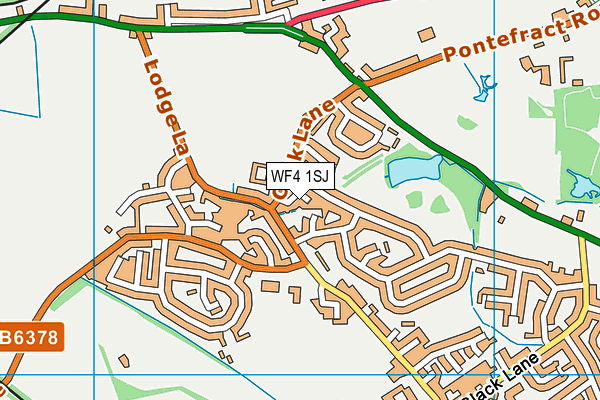 WF4 1SJ map - OS VectorMap District (Ordnance Survey)
