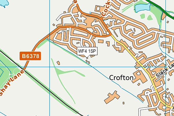 WF4 1SP map - OS VectorMap District (Ordnance Survey)