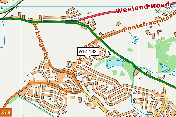 WF4 1SX map - OS VectorMap District (Ordnance Survey)