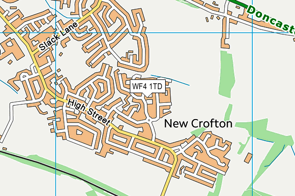 WF4 1TD map - OS VectorMap District (Ordnance Survey)