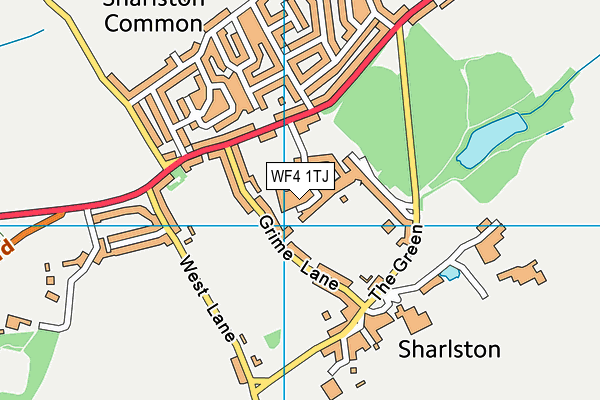 WF4 1TJ map - OS VectorMap District (Ordnance Survey)