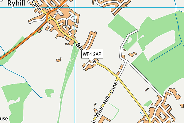 WF4 2AP map - OS VectorMap District (Ordnance Survey)