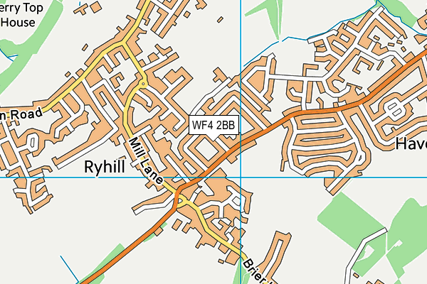 Havercroft & Ryhill Sports & Youth Centre map (WF4 2BB) - OS VectorMap District (Ordnance Survey)