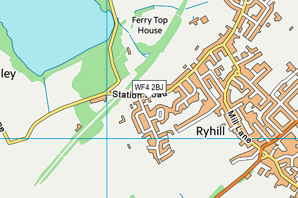 WF4 2BJ map - OS VectorMap District (Ordnance Survey)