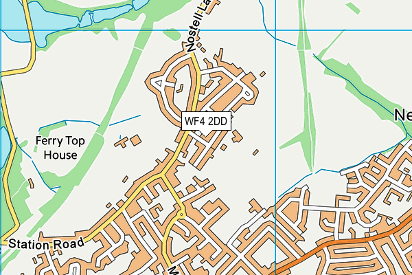 WF4 2DD map - OS VectorMap District (Ordnance Survey)
