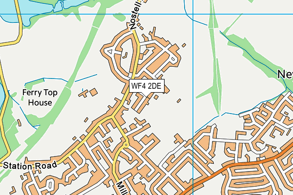 WF4 2DE map - OS VectorMap District (Ordnance Survey)