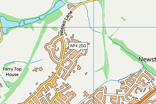 WF4 2DG map - OS VectorMap District (Ordnance Survey)