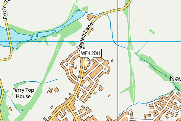 WF4 2DH map - OS VectorMap District (Ordnance Survey)