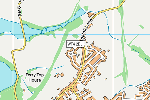 WF4 2DL map - OS VectorMap District (Ordnance Survey)