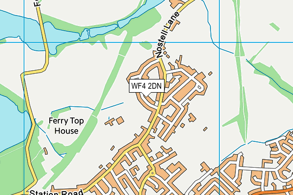 WF4 2DN map - OS VectorMap District (Ordnance Survey)