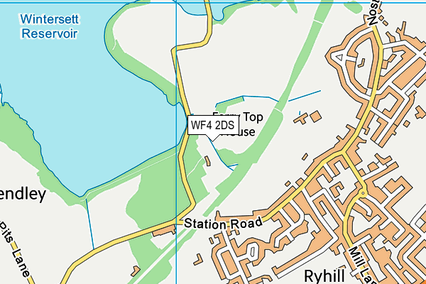 WF4 2DS map - OS VectorMap District (Ordnance Survey)