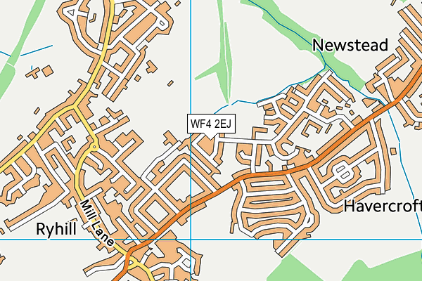 WF4 2EJ map - OS VectorMap District (Ordnance Survey)