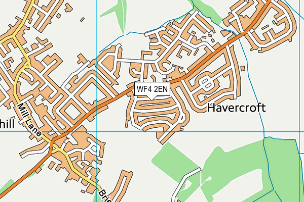 WF4 2EN map - OS VectorMap District (Ordnance Survey)
