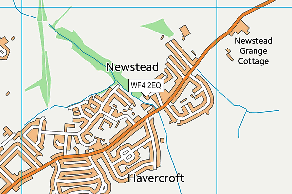 WF4 2EQ map - OS VectorMap District (Ordnance Survey)